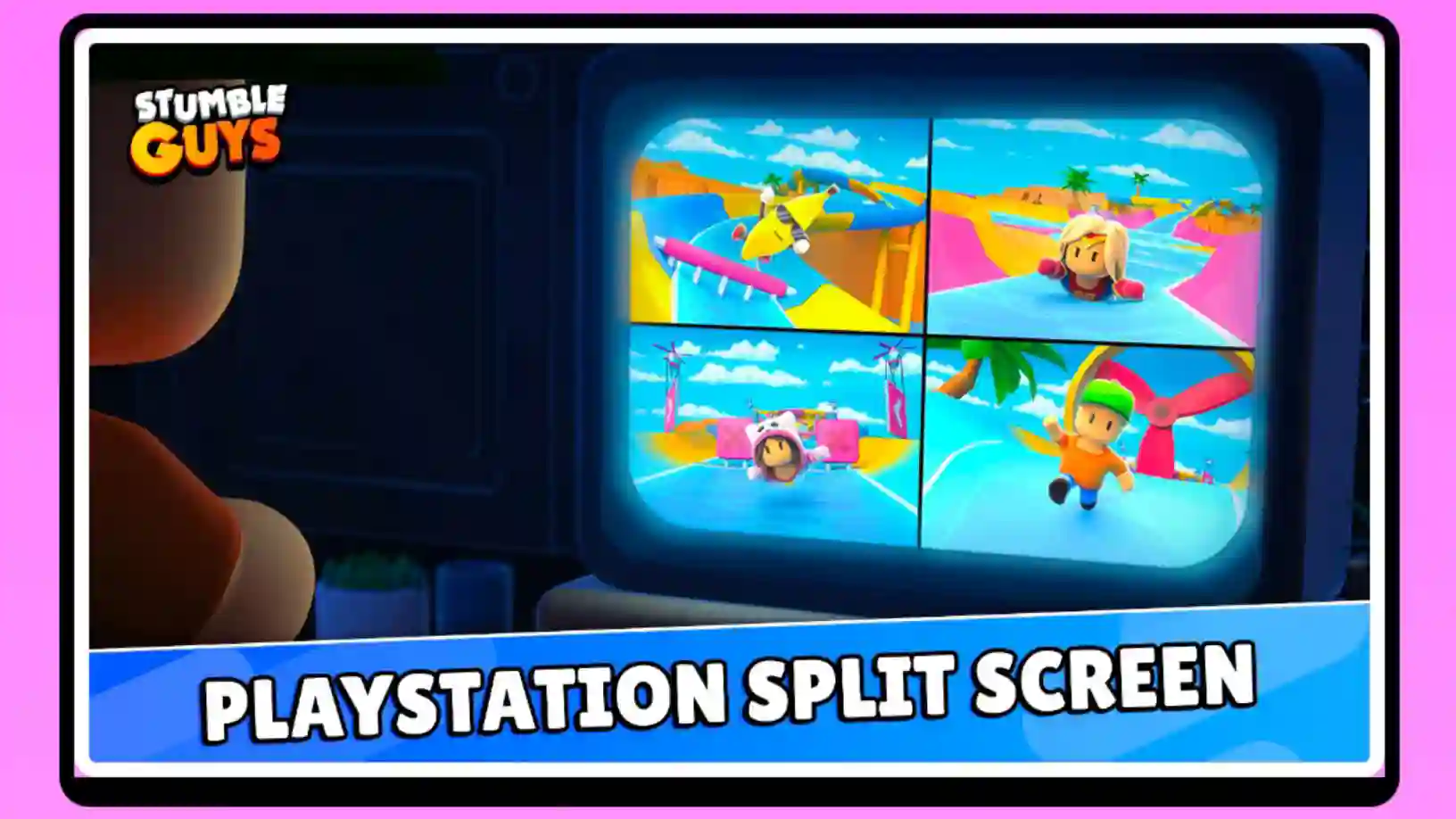 Learn how to enable split screen on PS5 and PS4 in Stumble Guys
