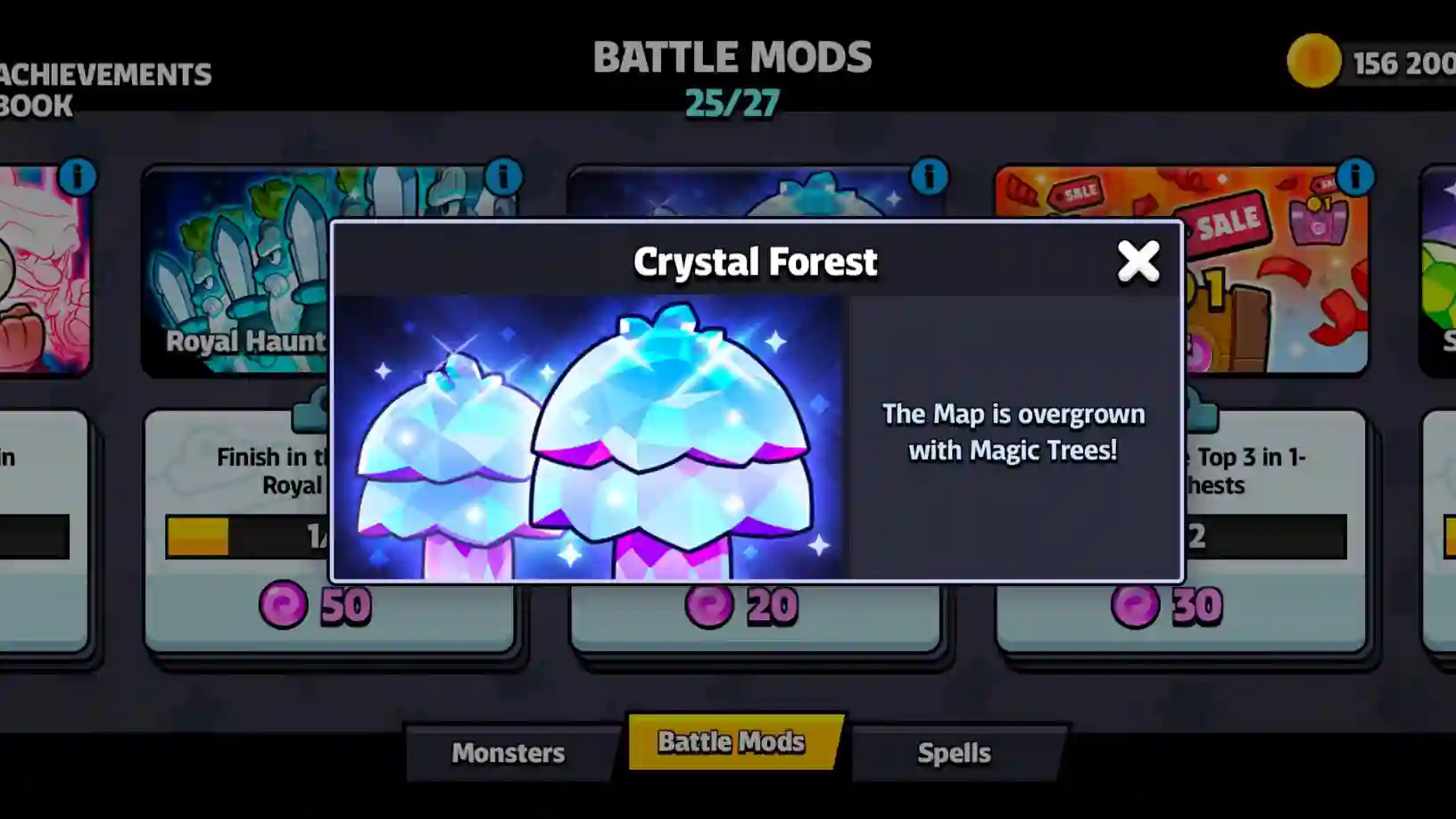 Battle Modifier of Crystal Forest