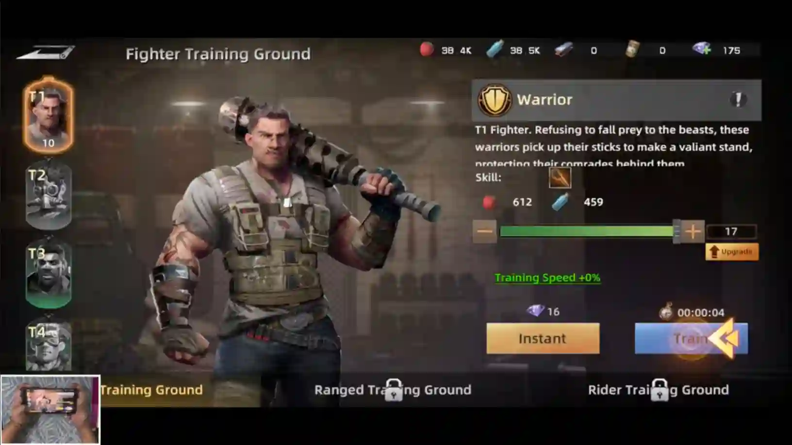List of all fighers in the game.