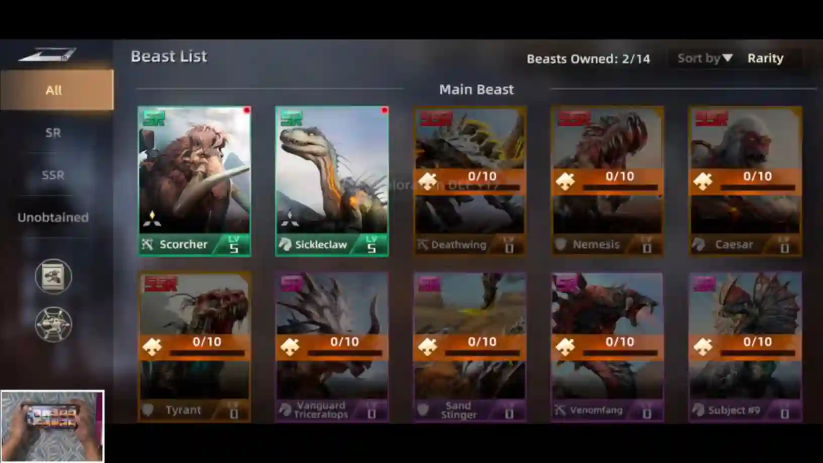 List of all mecha beast that belong to SSR and SR tier