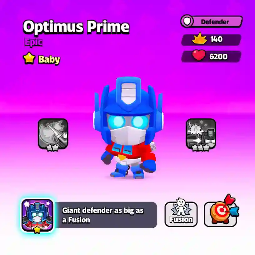 Characteristics of Optimus Prime