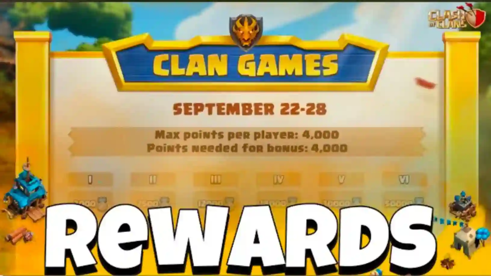 COC Clan Games Rewards
