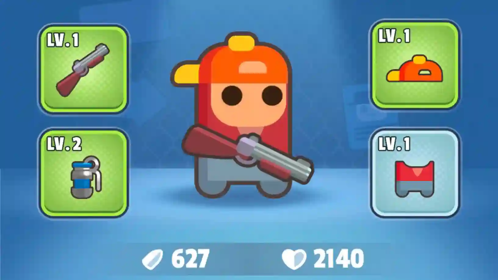 Hero can be made stronger through sdding equipments