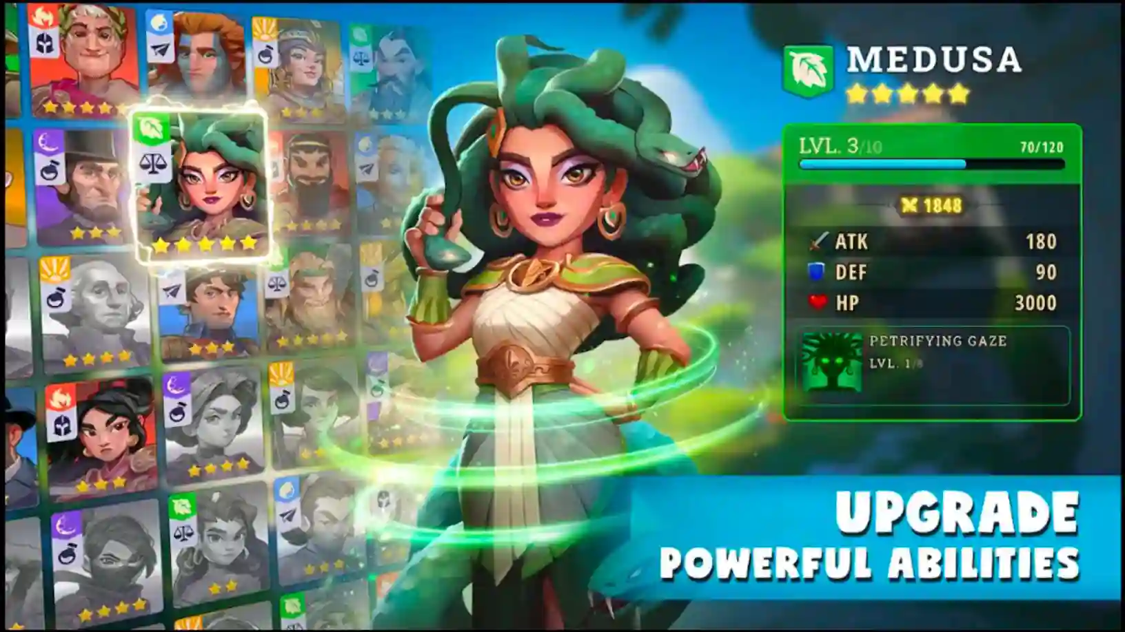 Heroes classified based on their rarity