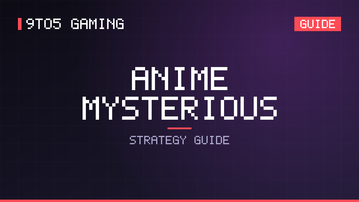Anime Mysterious guide cover