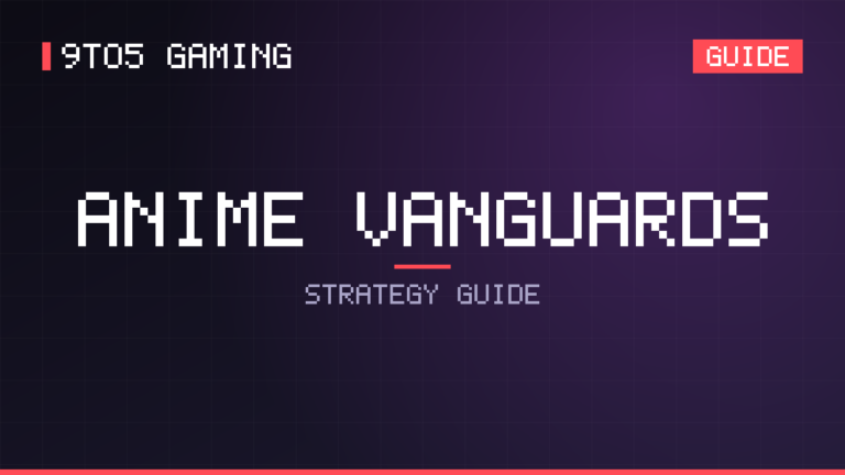 Anime Vanguards guide cover