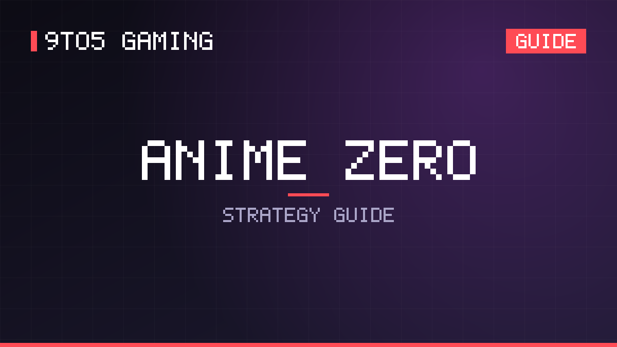 Anime Zero guide cover