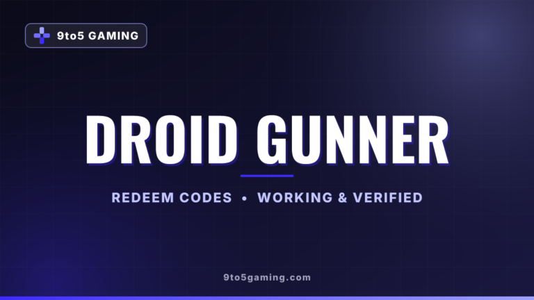 Droid Gunner codes