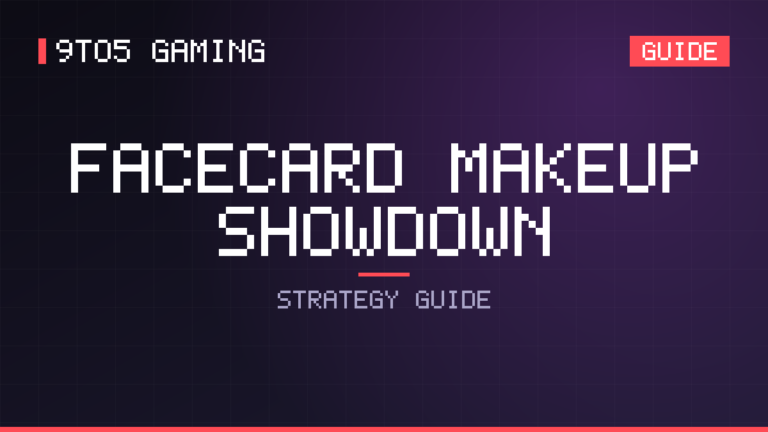 FaceCard Makeup Showdown guide cover