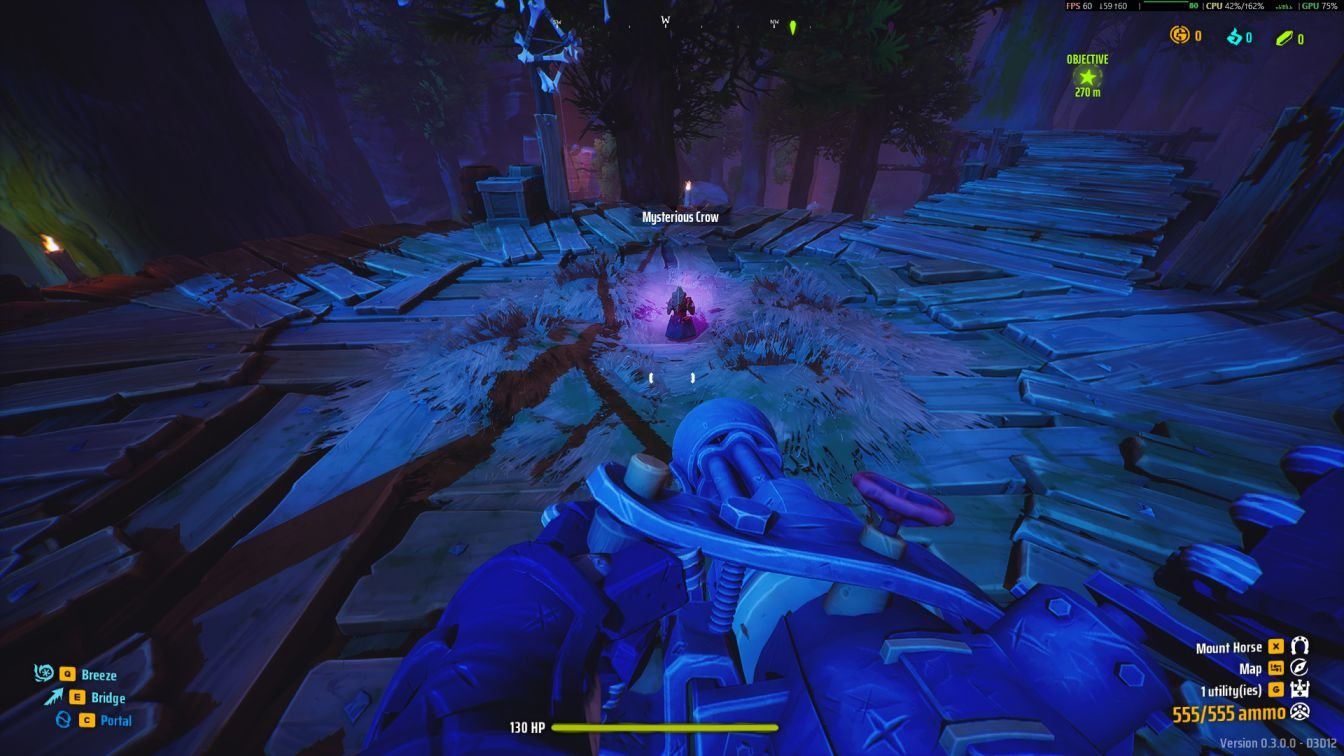 The Mysterious Crow location and instructions on how to collect it.