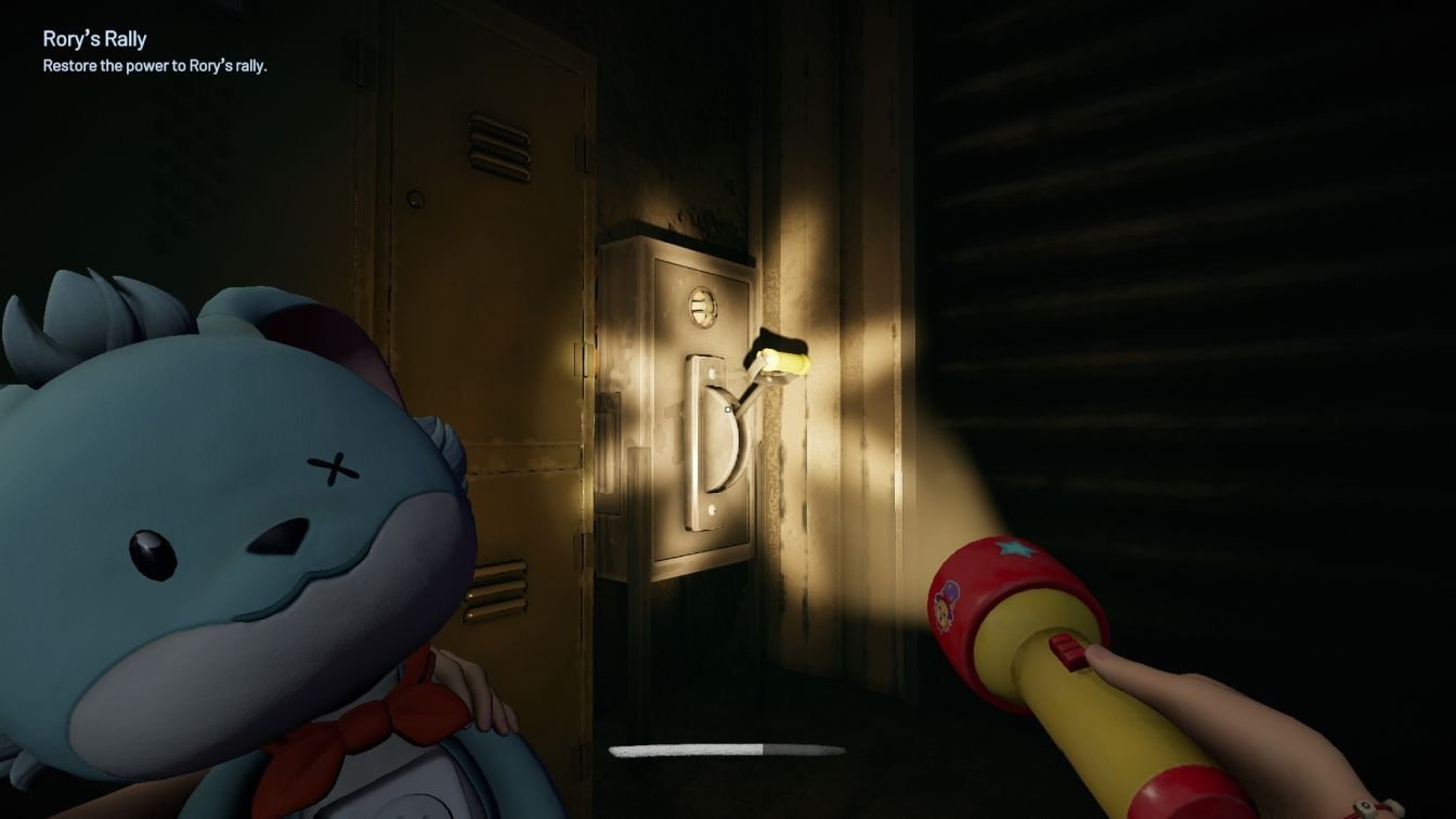 Section: Third lever: Locker corridor. Nearby text: Drop down from the catwalk immediately after activating the second lever. Sprint through the door you cleared by moving the crate. Cross the Recreational Area and enter the small corridor with lockers