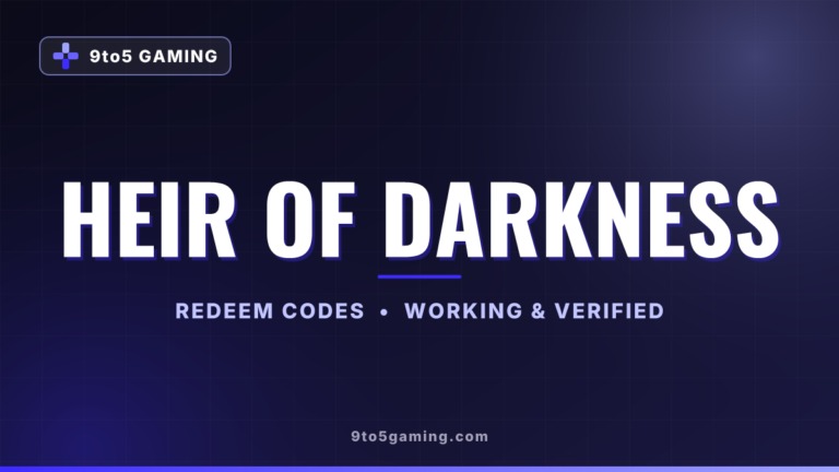 Heir of Darkness codes