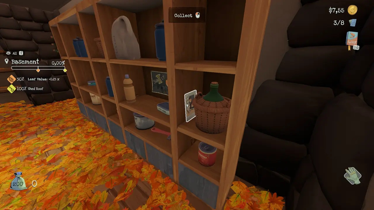 it's beside a big wine bottle on the right shelf.