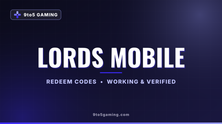 Lords Mobile codes