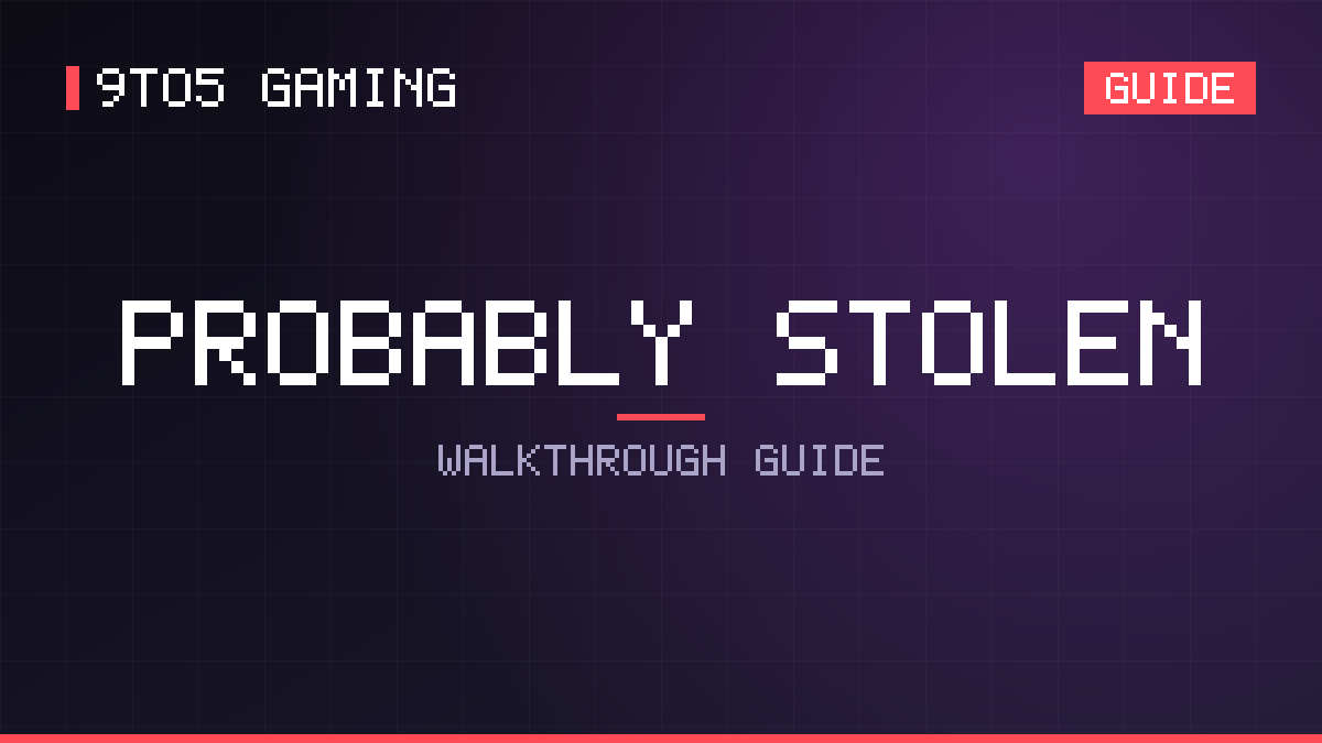 Probably Stolen guide cover