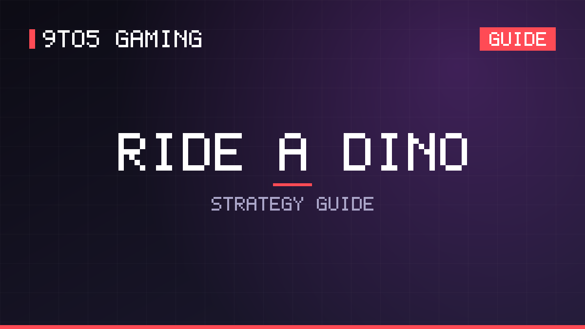 Ride a Dino guide cover
