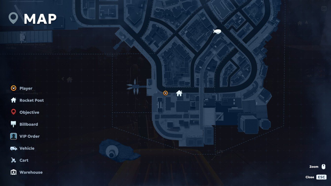 The first broken robot is standing on the road close to your Rocket Post. Go to the left of the House icon and check the screenshot above to find the exact location. You’ll find a green robot standing still on the road.