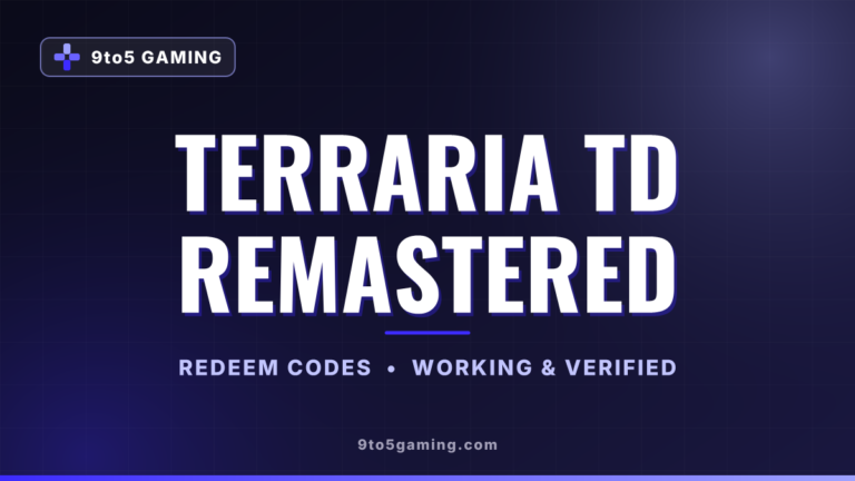 Terraria TD Remastered codes