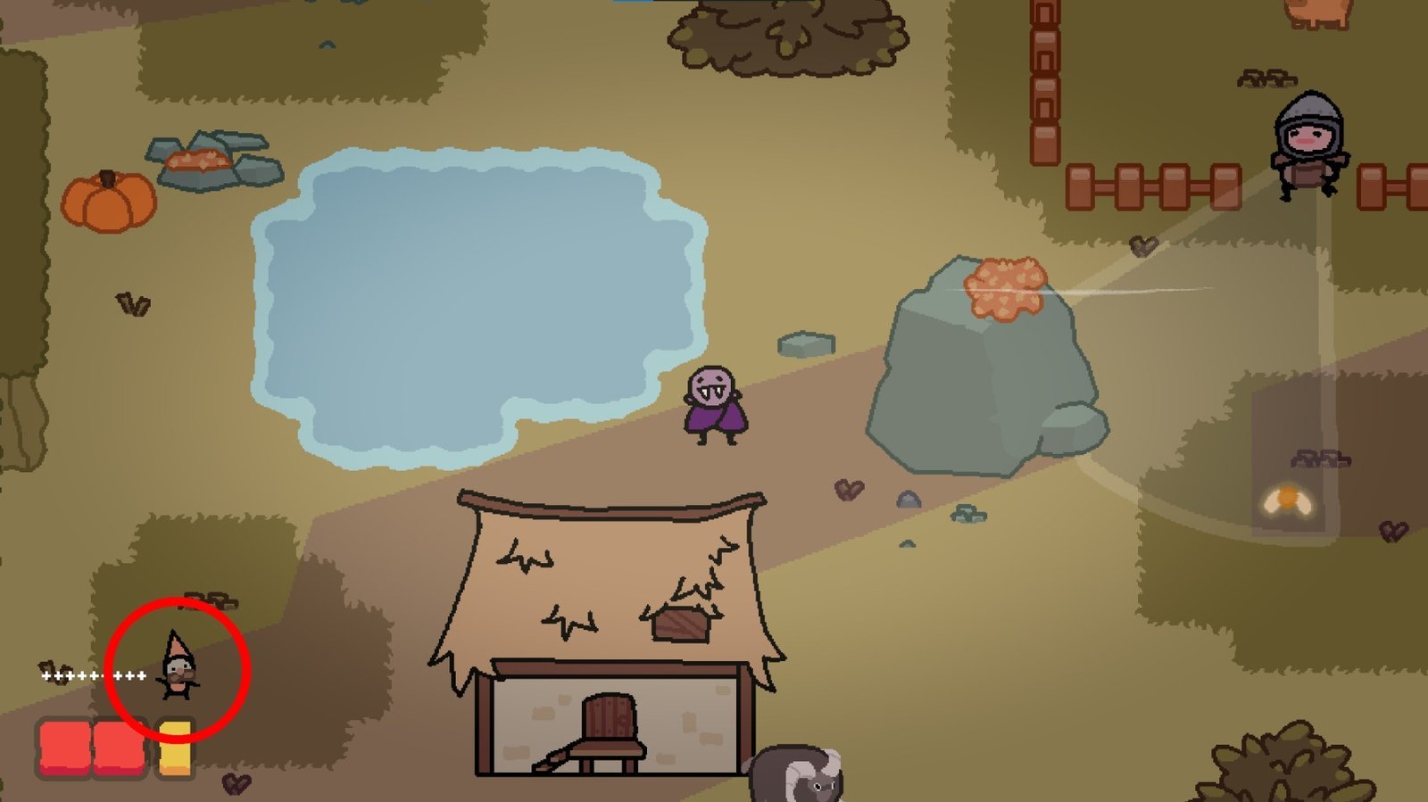 Section: Level 1 – Gnome Location. Nearby text: Look toward the lower-left side of the area. The gnome is sitting out in the open, so you don’t have to search for a hidden path.