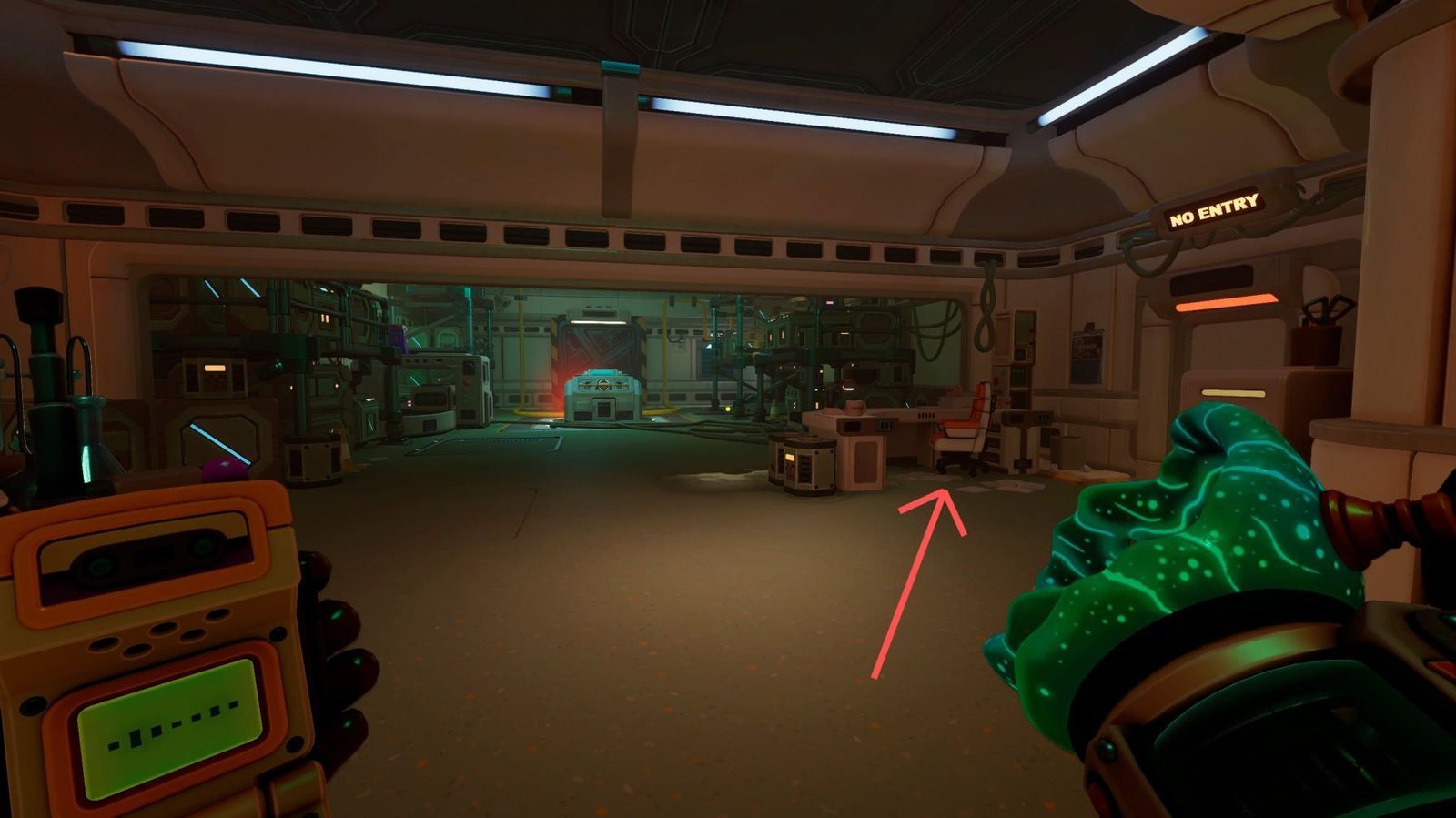 Section: Piece #8: Outside the Prototype Tutorial Room. Nearby text: After completing the Prototype tutorial, enter the small room and pull the lever together with your partner.