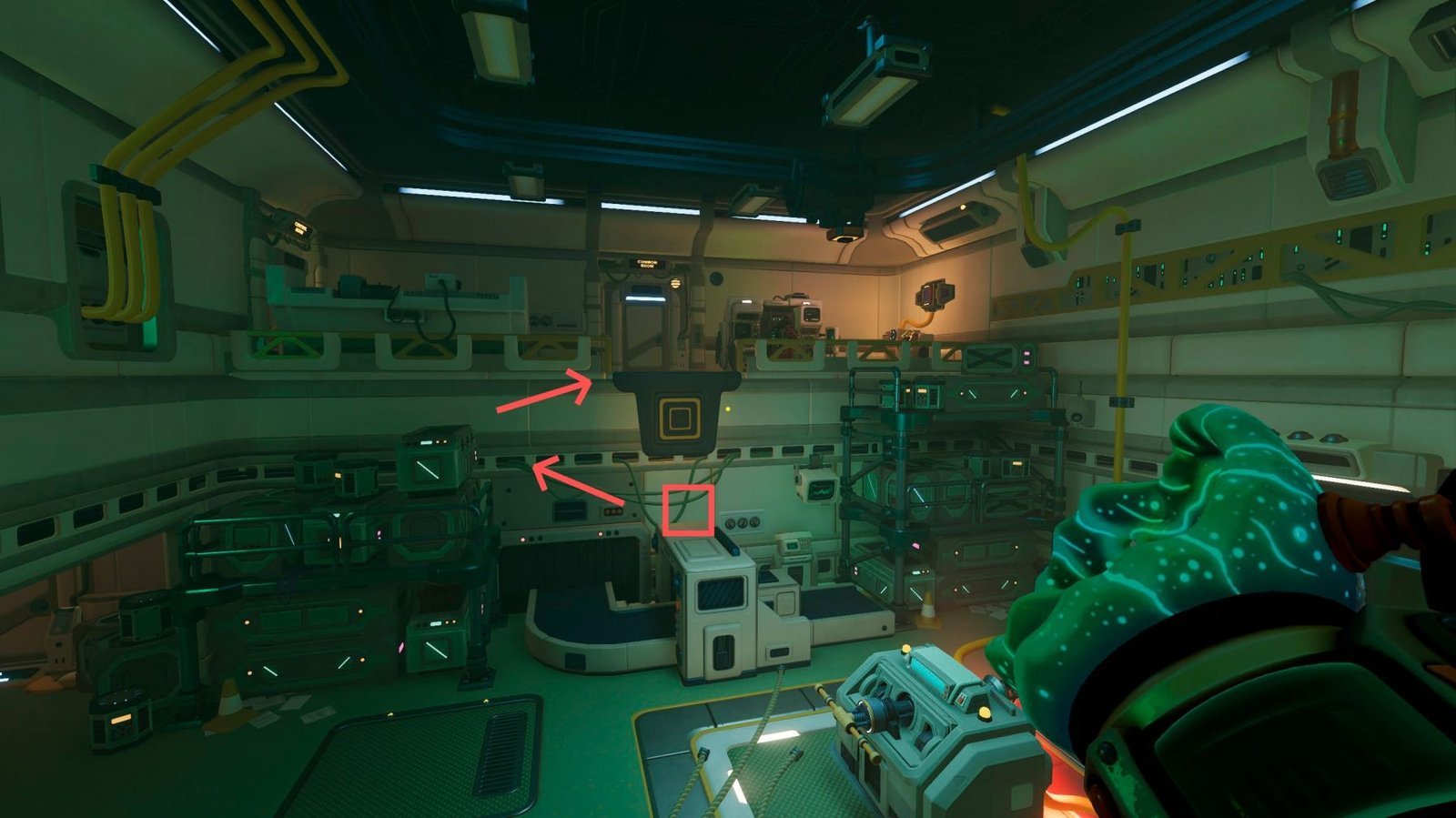 Section: Piece #10: Room Before the Funicular. Nearby text: So you’ll have to make your way to the second floor. Check the image below to find the way to the second floor. Usually, you have to just jump on the available items, and you’ll reach the